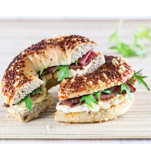 Bagel cheddar 12.5 cm - 125 g x 48 pc