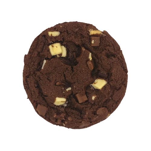 Cookie cuit triple chocolat - 76 g x 30 pc