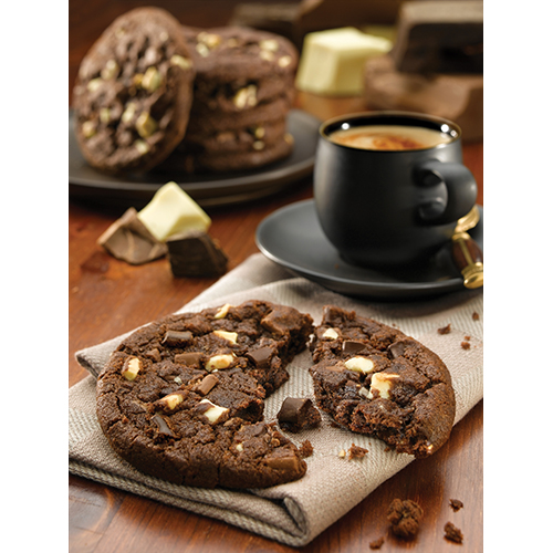 Cookie cuit triple chocolat - 76 g x 30 pc