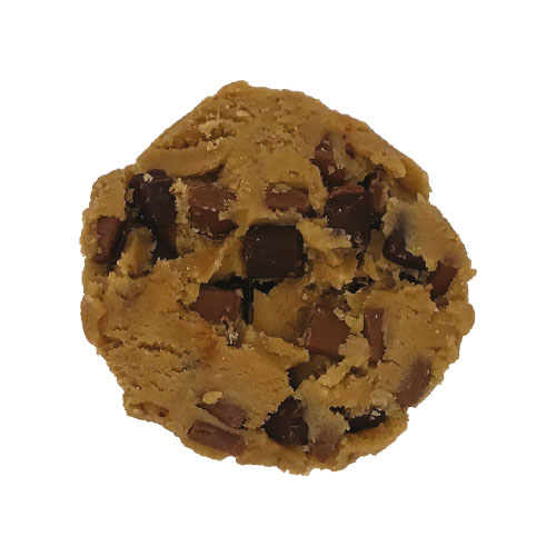 Cookie cru chocolat lait-noir - 80 g x 90 pc