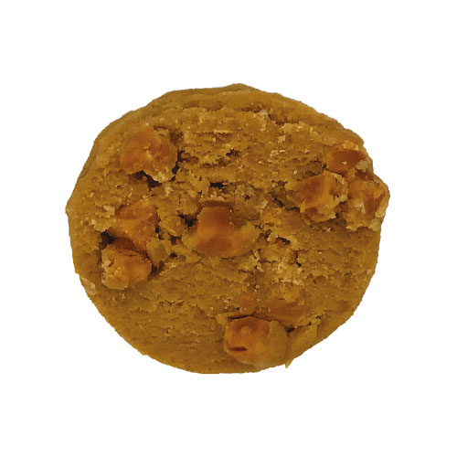 Cookie cru caramel salé - 80 g x 90 pc