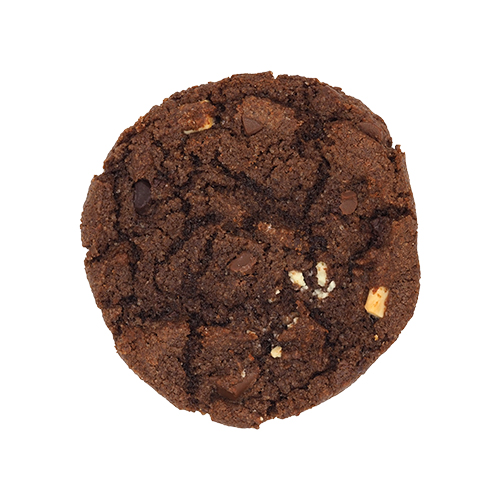 Cookie cuit cacao pépites 3 chocolats - 62 g x 50 pc
