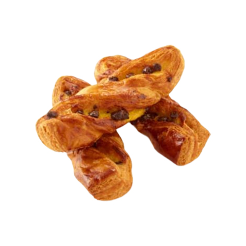 Mini torsade aux pépites de chocolat pur beurre - 50 g x 100 pc