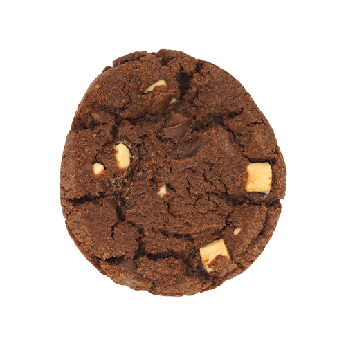 Cookie cuit cacao pépite chocolat blanc et lait vrac -62g x 50pc
