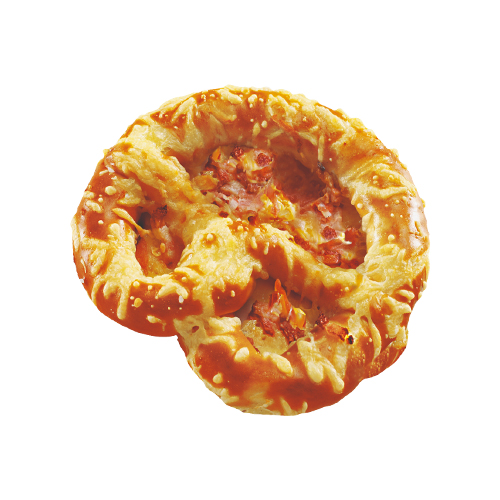 Bretzel gratiné emmental lardons - 110 g x 15 pc