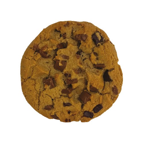 Cookie cuit chocolat au lait et noir - 80 g x 46 pc