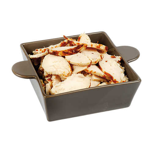 Emincé de poulet rôti halaI IQF - 2,5 kg x 2 pc 