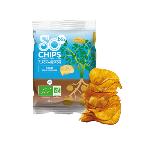 Chips sel de Noirmoutier bio SO CHiPS - 40 g x 32 pc