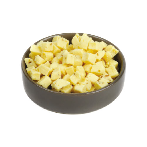 Gouda cumin cubes 10 x 10 mm - 1 kg