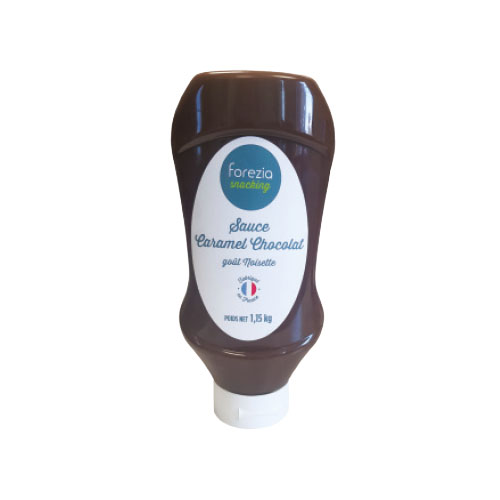 Sauce caramel-chocolat goût noisette - 1.150 kg