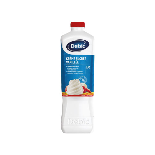 Crème sucrée vanillée Debic - 2 L