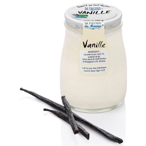 Yaourt brassé vanille La Ferme du Manège - 180 g x 6 pc