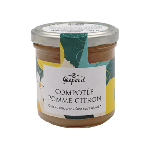 Compotée pomme-citron Gaspard - 150 g x 6 pc
