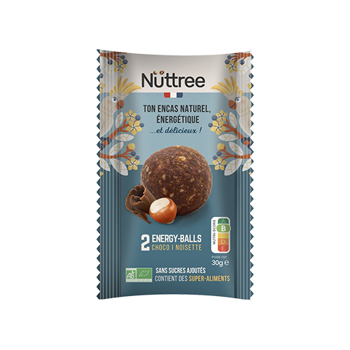Energy balls choco-noisette bio Nuttree - 30 g x 15 sachets
