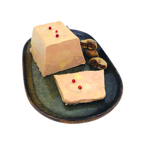 Bloc de foie gras de canard avec morceaux FR Rougié - 500 g