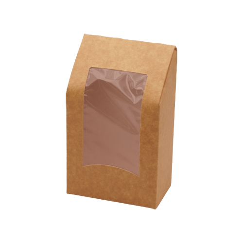 Boîte wrap à fenêtre kraft brun 260 ml - 500 pc