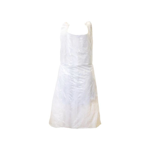 Tablier gaufré transparent blanc - 100 pc 