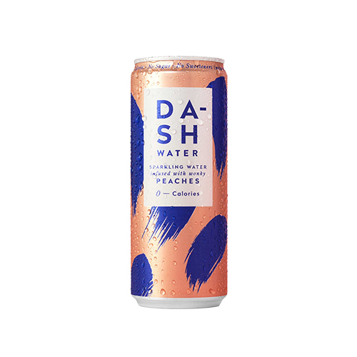 Eau gazeuse à la pêche Dash Water - 330 ml x 12 pc