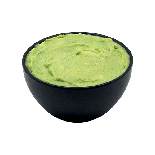 Pulpe d'avocat avec morceaux HPP - 1 kg x 8 pc